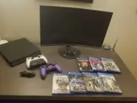 Ps4 Slim, 2 Controllers+ 7ps4 games