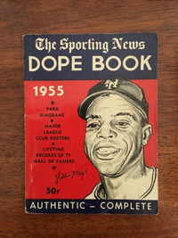 The Sporting News Dope Book - (c) 1955 (Willie Mays Cover)