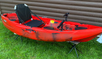Sit On Top Fishing Kayak - Tube Frame Seat - New! Red