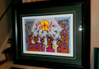 Professionally Framed Limited Print by Christian Morrisseau 