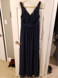 Lulu's Navy Blue Maxi Dress - Brand New Never Worn 