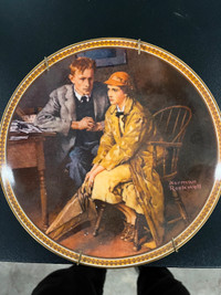 Vintage "Confiding in the Den" Collectors Plate