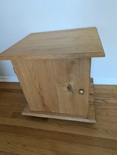Wood Light Side Tables. Great condition., View more