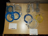 Network cables/patch cords Cat 5/Cat 5e New and used.