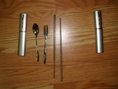 2 New Travel Stainless Steel Kitchen Utensil Set - $10 each, View more