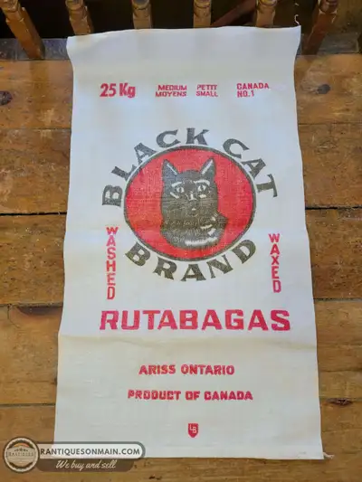 Vintage Woven Plastic Rutabaga Sacks, View more