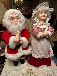 Animated, Motionette Mr. and Mrs. Santa Claus