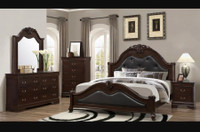 Queen size solid wood bed frame 
