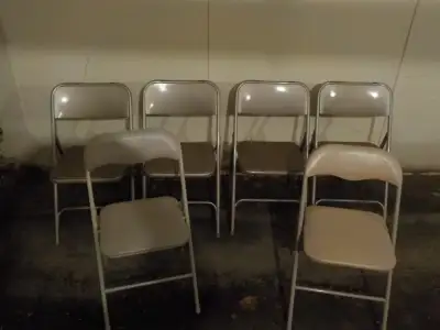 Set of 6 folding chairs, View more