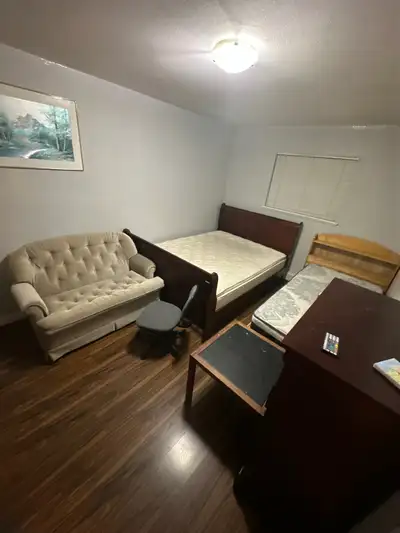 $1000 Private & Furnished Bedroom with Shared Bathroom/Kitchen