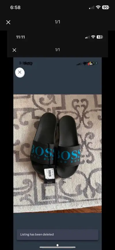 Step into summer with these Hugo Boss slides, perfect for lounging by the pool or running errands in...