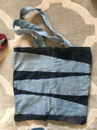 Up cycled denim into bags