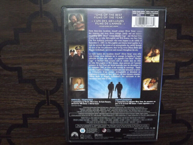 FS: "World Trade Center" (Nicholas Cage) Widescreen Version DV dans CD, DVD et Blu-ray  à London - Image 2