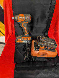 RIDGID 18V X4 Impact Driver with 2 Batteries & Charger