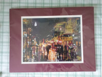 Print - Ron Picou "Bourbon And Water" New Orleans French Quarter