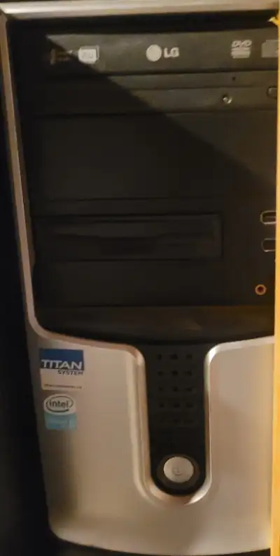 LG Titan system computer tower. Desktop computer. Location - Farm house basement west side. PLEASE r...