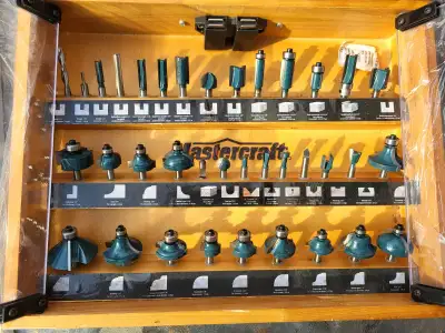 Brand New Mastercraft 36 Piece Router Bits Complete Set, View more