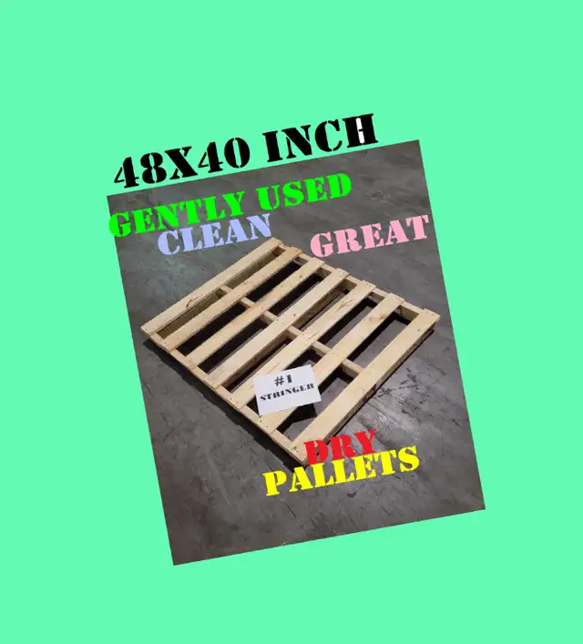 WE HAVE happy and warm and dry SKIDS IN STOCK 48x40 wood PLASTIC in Other in Mississauga / Peel Region - Image 6