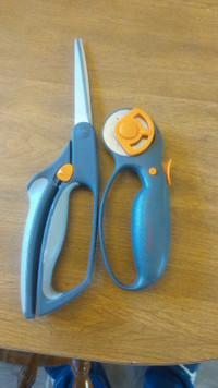 Rotary cutters and scissors 