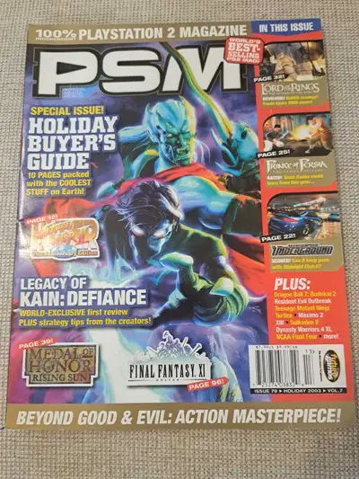 Magazine PSM PlayStation 2 holiday 2003 Legacy of Kain , View more