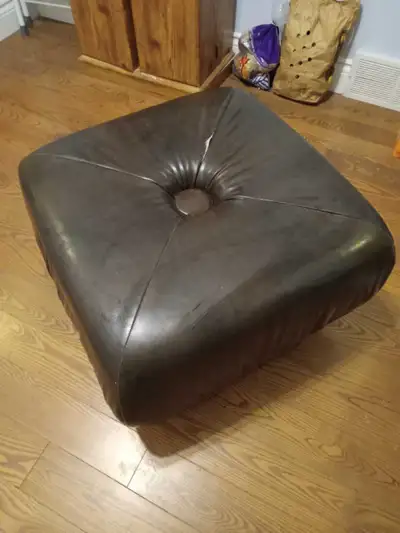 leather ottoman, View more