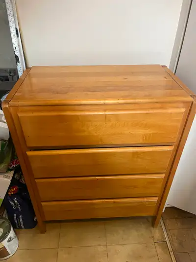 Wooden 4 drawer dresser, View more