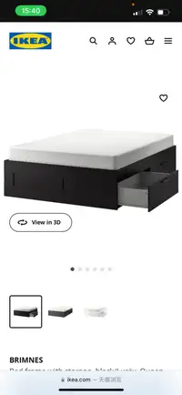 ikea queen size bed with drawers