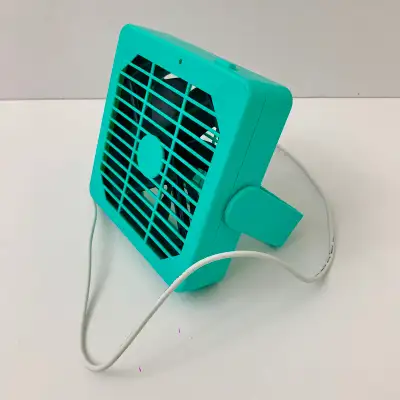 Desk Fan Mini Fan Teal Portable USB Cooling Fan Electronics, View more