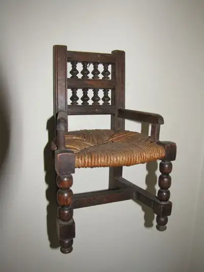 CHAISE BRETONNE MINIATURE ANTIQUE CHAIR FROM FRANCE