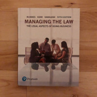 Managing the law The legal aspects of doing business 5th edition