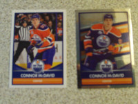 2 STICKERS PANINI ROOKIE DE HOCKEY DE CONNOR MCDAVID