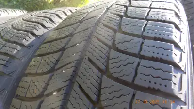 2014 Mazda 6 -- snow tires michelin 225\55\17 x ice 3 bolt pattern is 5x114.3 DATE CODE ON THE TIRES...