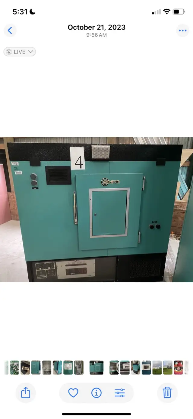 conviron E7 incubator 64236050512130120