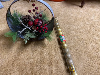 Christmas Pine Decoration and Gold balls