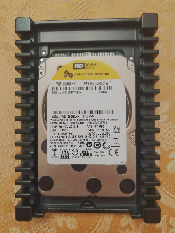 WD VelociRaptor 150GB 10k Hard Drive in System Components in Bedford - Image 3