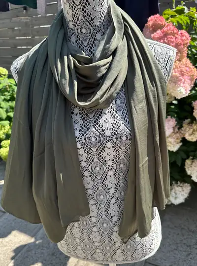 Super Soft Olive Green Scarf - New - $10 , View more