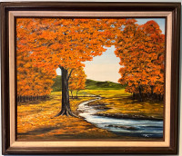 Original Painting, “Autumn Day” By Malcolm (Mac) R. MacDonald