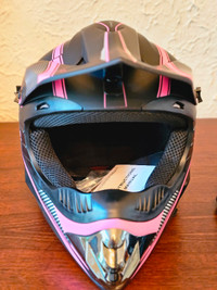 XL Youth Motocross Helmet - Pink