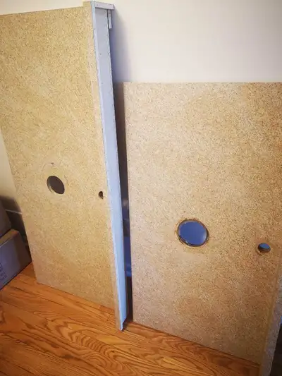 41 1/2" counter top $20 50" counter top $20 Brown counter top basin with tap fixtures $40 White coun...