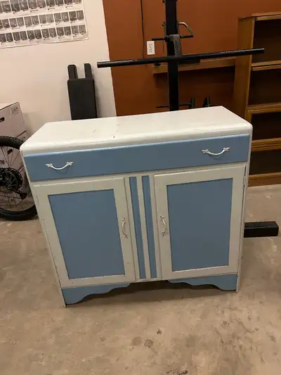 Vintage wood cabinet - not particle board, View more