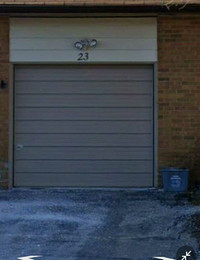 Garage door with opener
