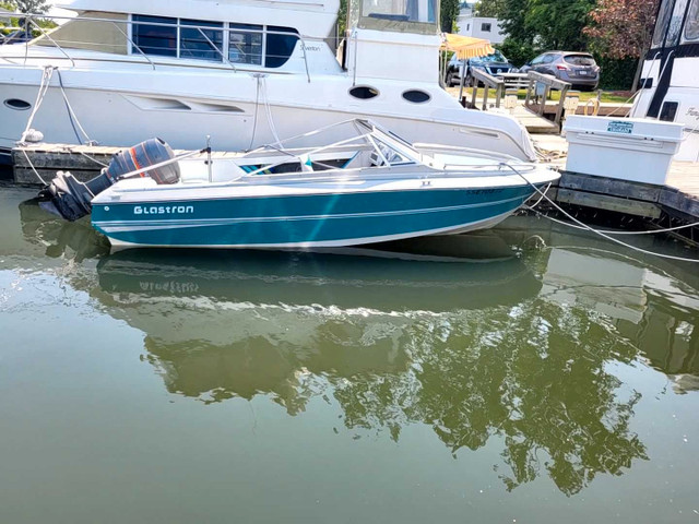 Bowrider, motor & trailer in Powerboats & Motorboats in Sarnia