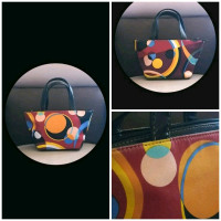 LN Adorable & Stylish Retro Pattern Tapered Handbag, circa 2005