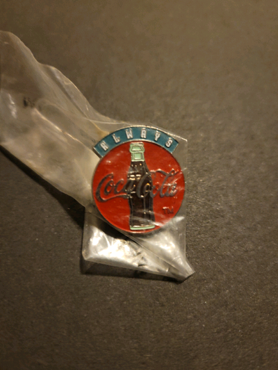 Always Coca Cola Pin new in bag. Coke pin.