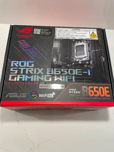 ASUS ROG Strix B650E-I Gaming WiFi AMD B650 AM5 Ryzen™ Mini-ITX mITX Motherboard. New ! $325 Reg. Pr...