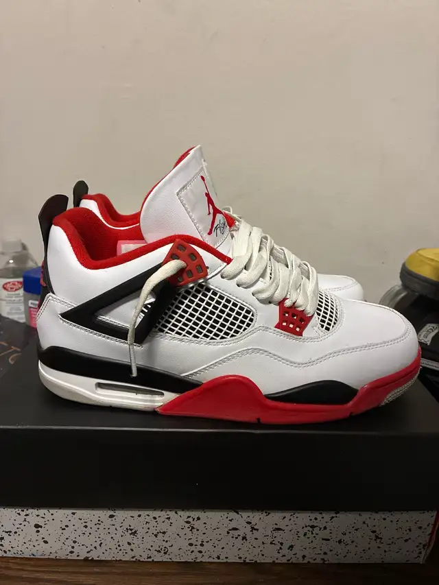 Jordan 4 fire red (2020) release in Men's Shoes in City of Toronto - Image 6