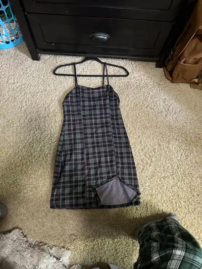 Plaid Mini Dress, View more