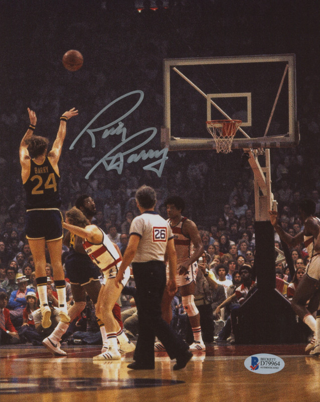 Rick Barry Signed 8 x 10 Photo in Arts & Collectibles in Edmonton - Image 2