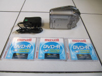 Canon Model DC20 DVD Camcorder & 3 New Maxell DVDR Discs XCond!