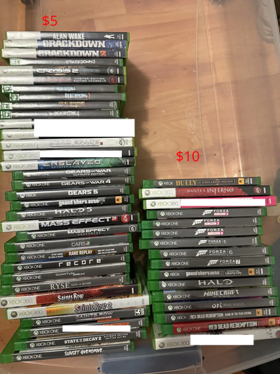 Xbox 360/Xbox One games ($5-10each) all playable on Series X, View more